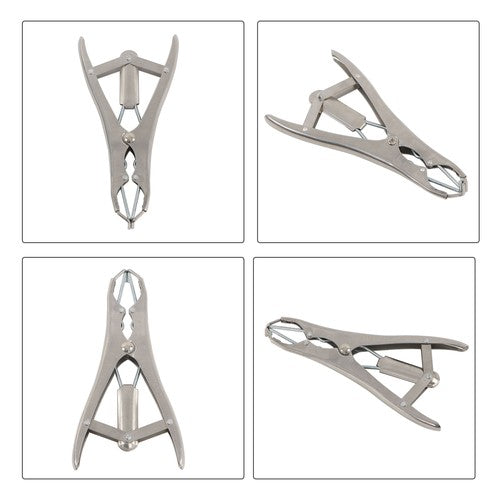 DURAFORCE Stainless Steel Castration Pliers Tail Breaker with 100 Visibility Red Lamb Mark