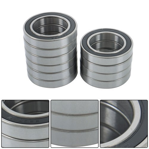 DURAFORCE 10Pcs 6907-2RS Bearings 35×55×10mm Double Rubber Seals Deep Groove Ball Bearing