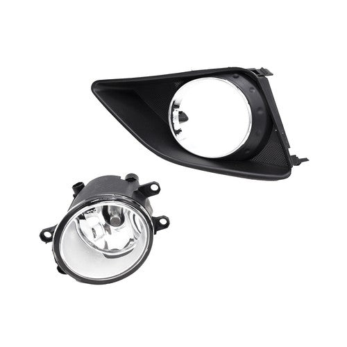 DURAFORCE Fit 2009-2010 Toyota Corolla LE CE XLE XRS Chrome Fog Lights Lamps Pair w/wiring