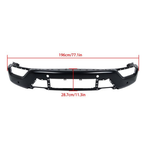 DURAFORCE Durable Front Chrome Bumper Grille License Plate 5PCS For Ford F150 2021-2023