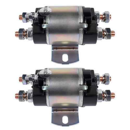 DURAFORCE 2Pcs Gas Golf Cart Solenoid For Yamaha G1 6 Terminal 12 Volt 100A J17-81950-01