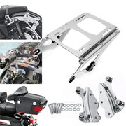 DURAFORCE Tour Trunk Mount Rack + Docking Hardware Kit For 09-13 Harley Touring Road King