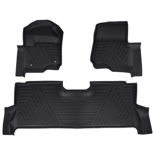 DURAFORCE New Floor Mats Liners for Ford F250 F350 F450 F550 Super Duty Crew Cab 2017-2025