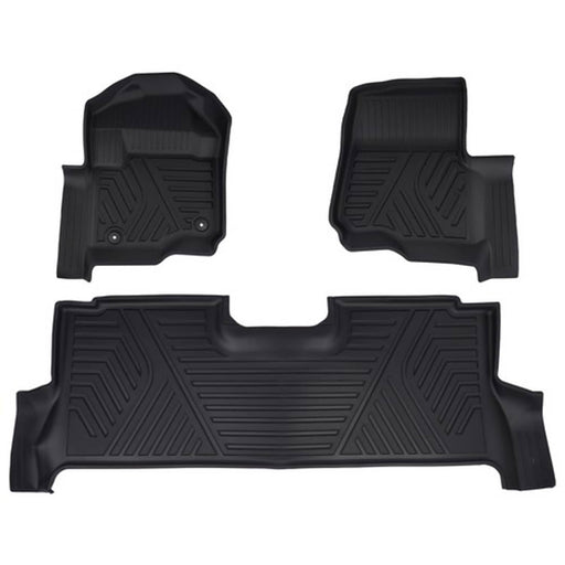 DURAFORCE New Floor Mats Liners for Ford F250 F350 F450 F550 Super Duty Crew Cab 2017-2025