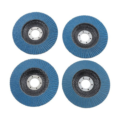 DURAFORCE 20 PCS T29 Flap Discs 4.5" x 7/8" 40/60/80/120 Grit Angle Grinder Sanding Disc