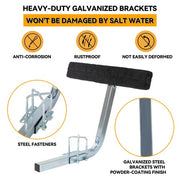 DURAFORCE Boat Trailer 2' Side Guide On Bunk Board Carpeted Kit w/ Hardware 75 degree