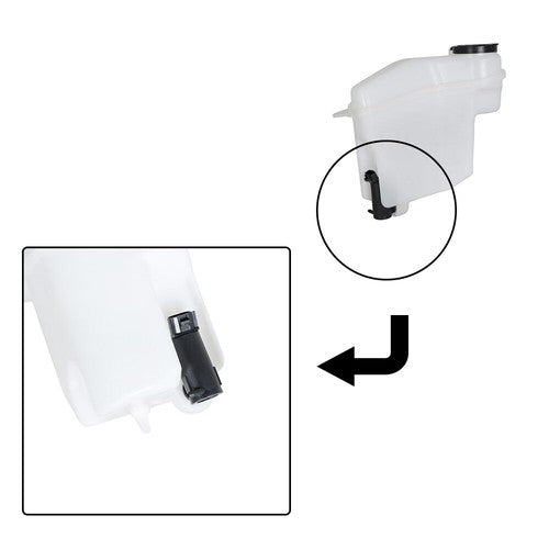 DURAFORCE For Prizm Corolla 1998-2002 Plastic Windshield Washer Fluid Reservoir L4 1.8L