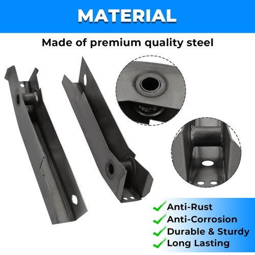 Rear Shackle Mount Frame Rust Repair Kit 2PCS for 86-95 Jeep Wrangler YJ