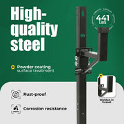 DURAFORCE 2PCS Adjustable Trailer Side Ladder Rack For Enclosed Trailer Exterior Side Wall