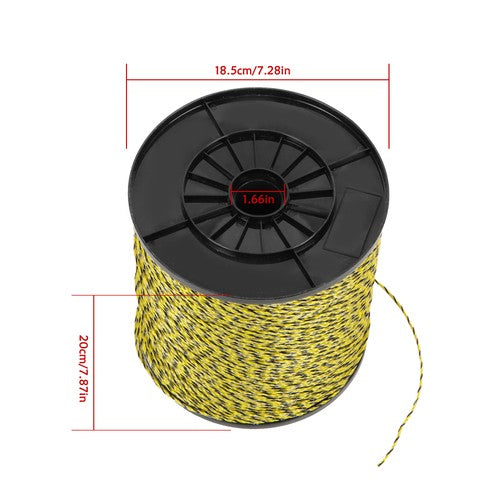 DURAFORCE 3500Ft 1067m 6 Stainless Steel Strands 1/8 inch 140 Pounds Electric Fence Wire