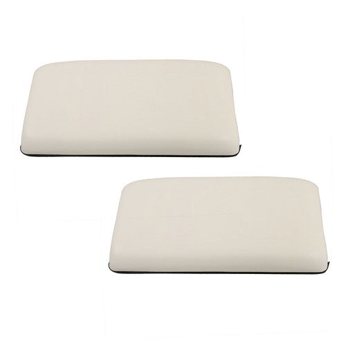 DURAFORCE 2× Seat Bottom Cushion Assembly For Club Car DS Golf Cart 1981-2000.5 White US