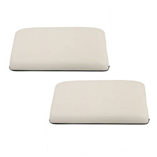 DURAFORCE 2× Seat Bottom Cushion Assembly For Club Car DS Golf Cart 1981-2000.5 White US