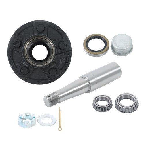 DURAFORCE 1 Set Fit For 5 on 4.5" Wheel Hub Kit and 8.25" Round #84 Spindle (7-Piece Set)