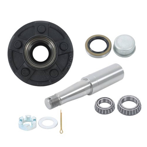 DURAFORCE 1 Set Fit For 5 on 4.5" Wheel Hub Kit and 8.25" Round #84 Spindle (7-Piece Set)
