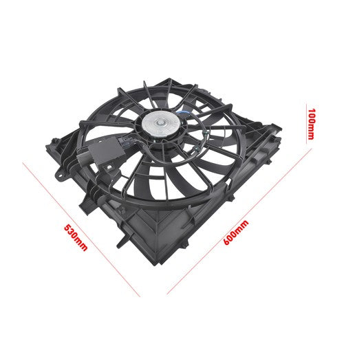 DURAFORCE Radiator Cooling Fan Assembly for Chevrolet Camaro Coupe Convertible 2021-2024