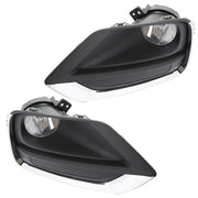 DURAFORCE For Chevy Trax 2017-2018 Pair of Front Fog Lights Lamps w/Wiring+Switch Kits