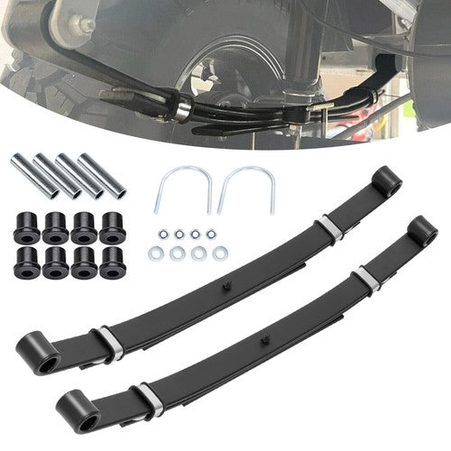 DURAFORCE Heavy Duty Rear Leaf Springs 3 Leaf Suspension For Club Car DS Golf Cart 1981-Up