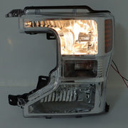 DURAFORCE 1PCS LH Headlight Assembly Fit For Ford F250 F350 F450 2020-2022 Halogen Chrome