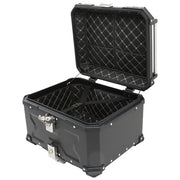 DURAFORCE 55L Motorcycle Top Case Tail Box Waterproof Luggage Scooter Trunk Storage Black