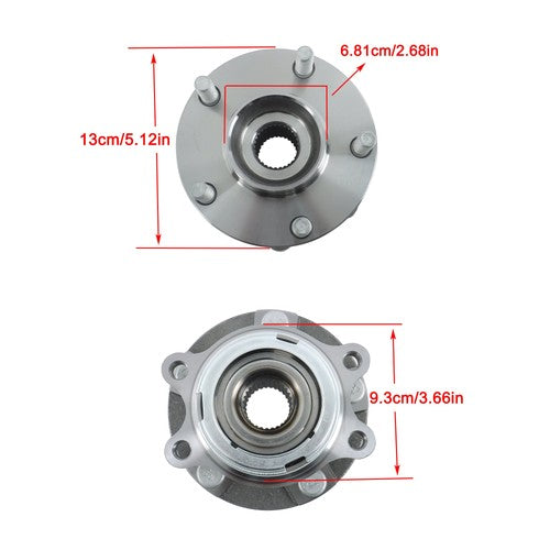 DURAFORCE For Nissan Murano 2003-2007 513310 AWD FWD Front Wheel Hub Bearing Assembly