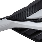DURAFORCE Front Upper Grille Bumper Grill Chrome Headlight Eyelid For 18-21 Honda Odyssey