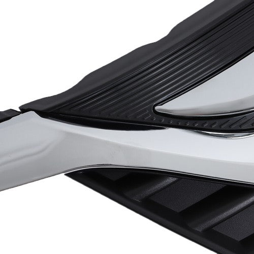 DURAFORCE Front Upper Grille Bumper Grill Chrome Headlight Eyelid For 18-21 Honda Odyssey