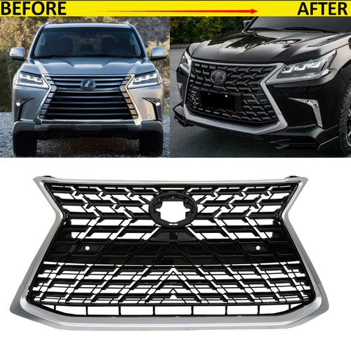 DURAFORCE Front Bumper Grille F-Sport Style for 2016-2021 Lexus LX570 Conversion