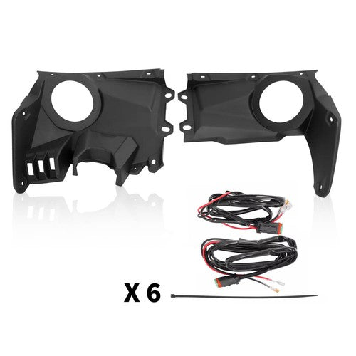 DURAFORCE Front Dash Speaker Pods Stereo Panel Mount Kit Fit for Can-Am Maverick X3 17-24