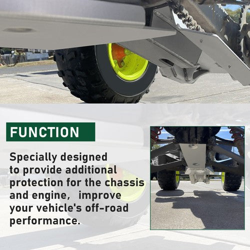 DURAFORCE Full Chassis Glide Frame Swing Arm Skid Plate For Honda TRX 400X 400EX 1999-2014