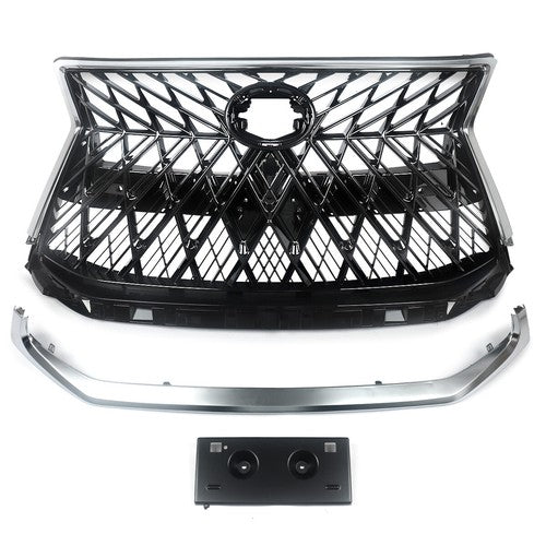 FIT 2016-2021 Lexus LX570 Luxury Grill Front Upper Grille w/ Chrome Sport Style