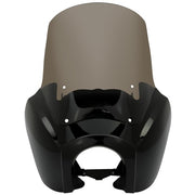 DURAFORCE Front Headlight Fairing 15'' Windshield For Harley Dyna Wide Super Glide T-Sport