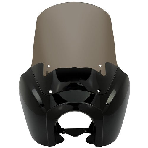 DURAFORCE Front Headlight Fairing 15'' Windshield For Harley Dyna Wide Super Glide T-Sport
