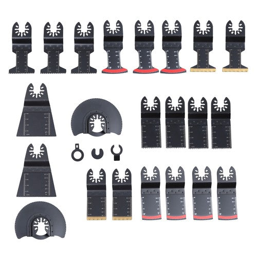 DURAFORCE 25PCS Oscillating Tool Professional Bi-Metal Multitool Blades Kits for Wood Nail