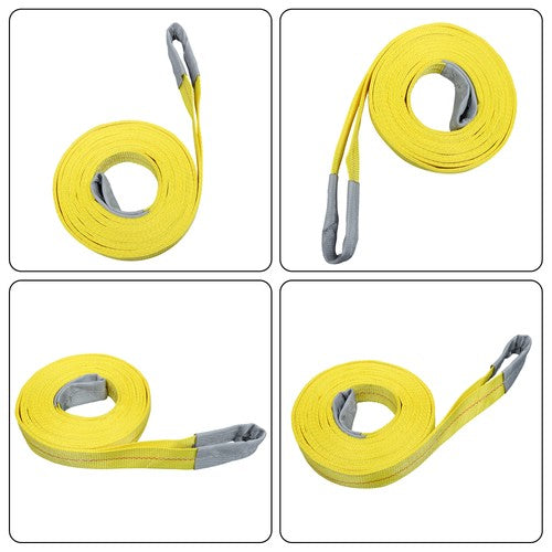 DURAFORCE 2 Pcs 20' x 2" Lifting Sling Straps 9400lbs Fracture Strength for Hoist, Truck