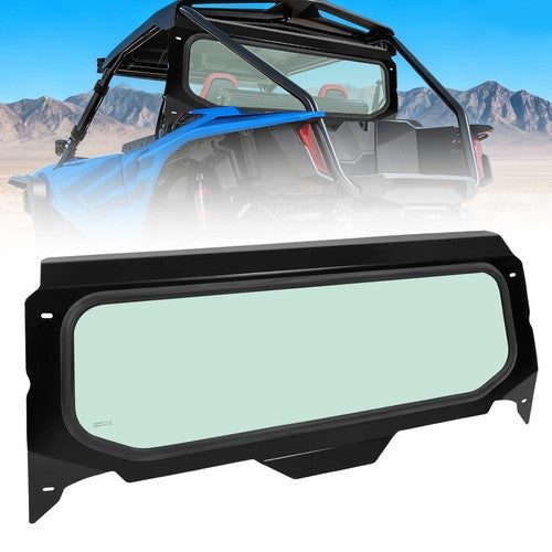 DURAFORCE Clear Rear Glass Window Windshield for Honda Talon 1000R RS 1000X XS 2019 2020 2021 2022 2023 2024
