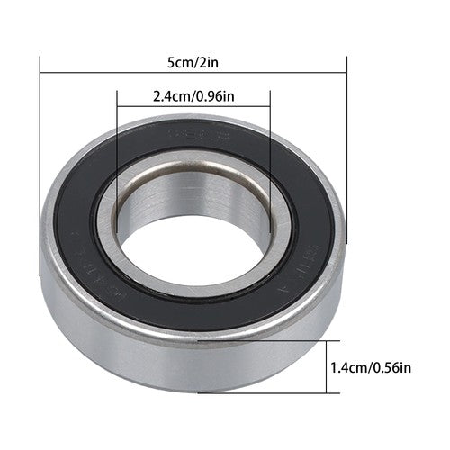 DURAFORCE 1641-2RS Ball Bearing 1" x 2" x 9/16 Rubber Sealed (Qty 4)