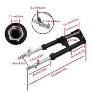 DURAFORCE Complete Front Forks Shock Suspension Fit For Honda CRF50F XR50 2004-2014 Black