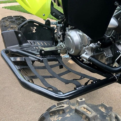 DURAFORCE Aluminum Nerf Bars Foot Guard Pegs For Yamaha Raptor 700 YFM 700 YFM700 Black