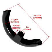 DURAFORCE Vivid Black 21"Wrap Front Fender For Harley Touring Electra Street Glide Baggers