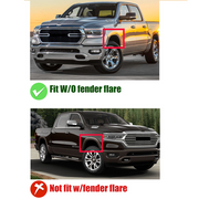 DURAFORCE Fit 2019-2022 Dodge RAM 1500 Bumper Pair Body Filler Panel 68403911AA 68403910AA