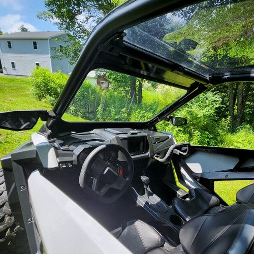 DURAFORCE Full Glass Windshield Aluminum Frame For 20-24 Polaris RZR Pro XP 2 and 4 seat