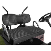 DURAFORCE Golf Cart Diamond Seat Cover Kit For Club Car Precedent Seat Cushion Black