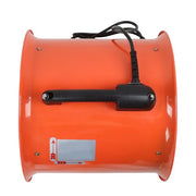 DURAFORCE Portable Blower Steel 10 Inch, 1520 CFM 320W Industrial Orange 33ft Ducting