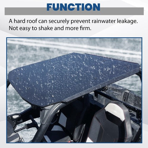 Thick 1 4 Inch Hard Plastic Roof Top for Polaris RZR 900 S S 1000 2014 to 2023