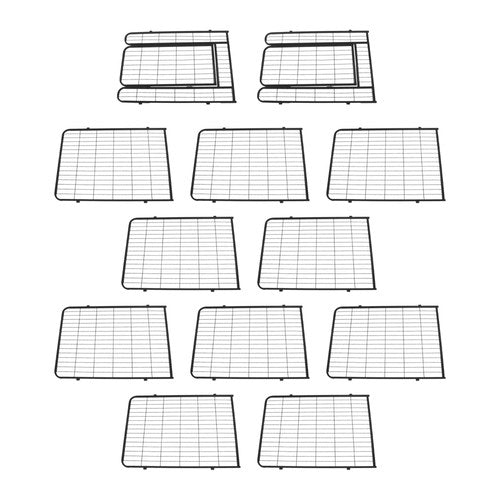 DURAFORCE 12 Panels 40x27 inch Dog Playpen Crate Fence Pet PlayPen Exercise Cage
