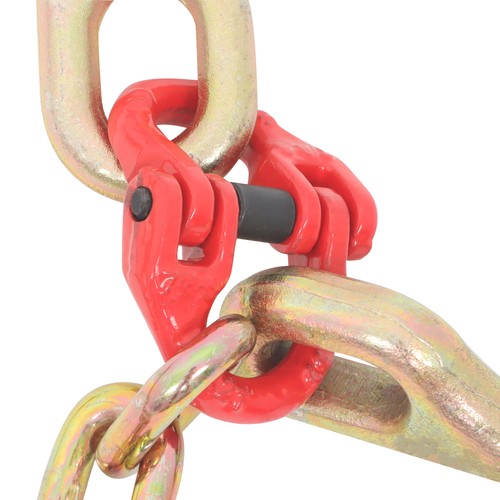 DURAFORCE 5/16in*2ft G80 Chain Double Limb Hook Chain Fracture Strength 9260lbs T J Hook
