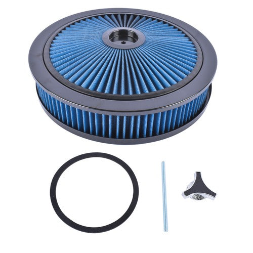 DURAFORCE 14" x 3" Blue Air Cleaner Set Super Flow Washable Blue Extraflow for Chevy Ford