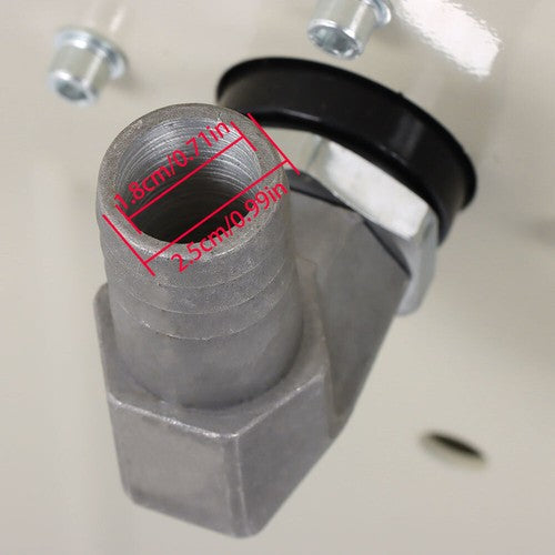 DURAFORCE 1" x 33' Retractable Swivel Rewind W/Auto Fueling Gun Diesel Hose Reel For Truck