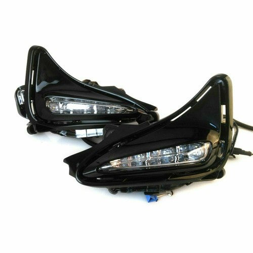 DURAFORCE LED Fog Light DRL Turn Signal Lamp w/Wiring For 2017-2019 Toyota Corolla LE XLE