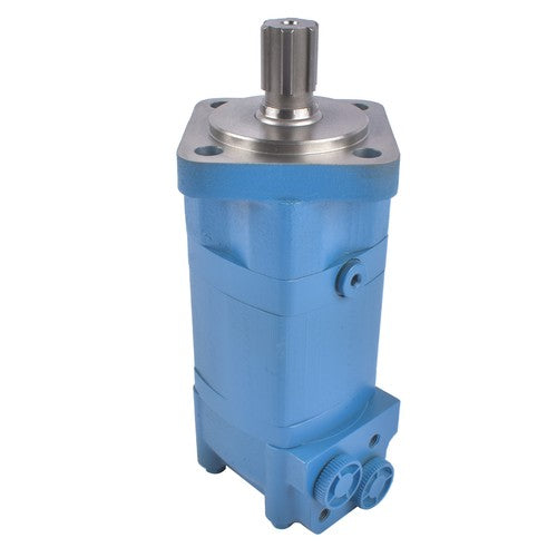 DURAFORCE Blue Hydraulic Motor 4 Holes Replacement for Skid Steer Rotary Tiller BM5-400